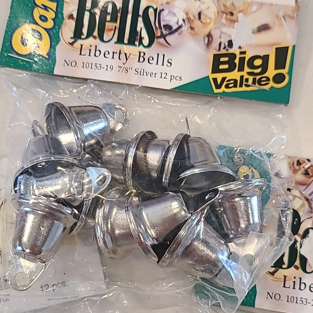 Darice Liberty Bells Silver and Gold Set